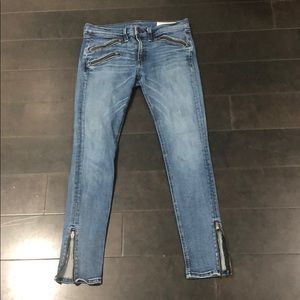 Rag & Bone Blue Jeans with Zippers!